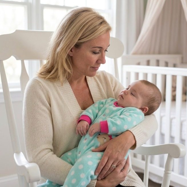 Mint polka dot fleece sleepsuit with embroidered fawn